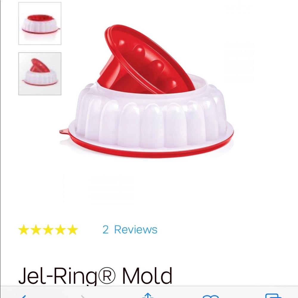 Jel ring mold by tupperware